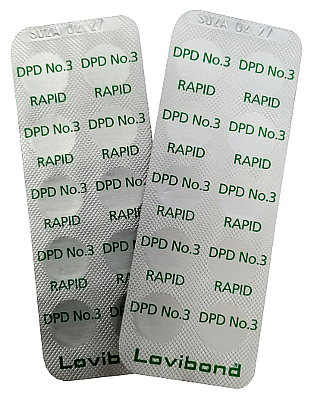 Таблетки DPD-3, 10 шт (Общий хлор)