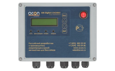 Пульт управления фильтрацией и обогревом Акон АМ digital-S DOUBLE
